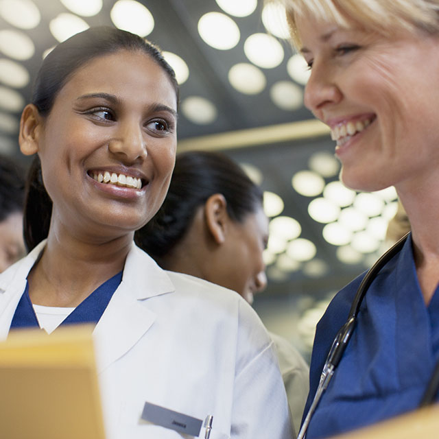 Smiling international healthcare providers